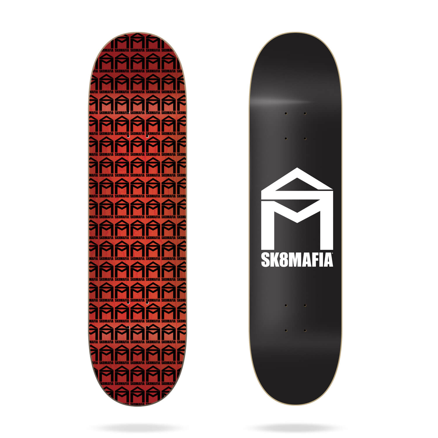 Sk8mafia House Logo Black 8" skateboard deck