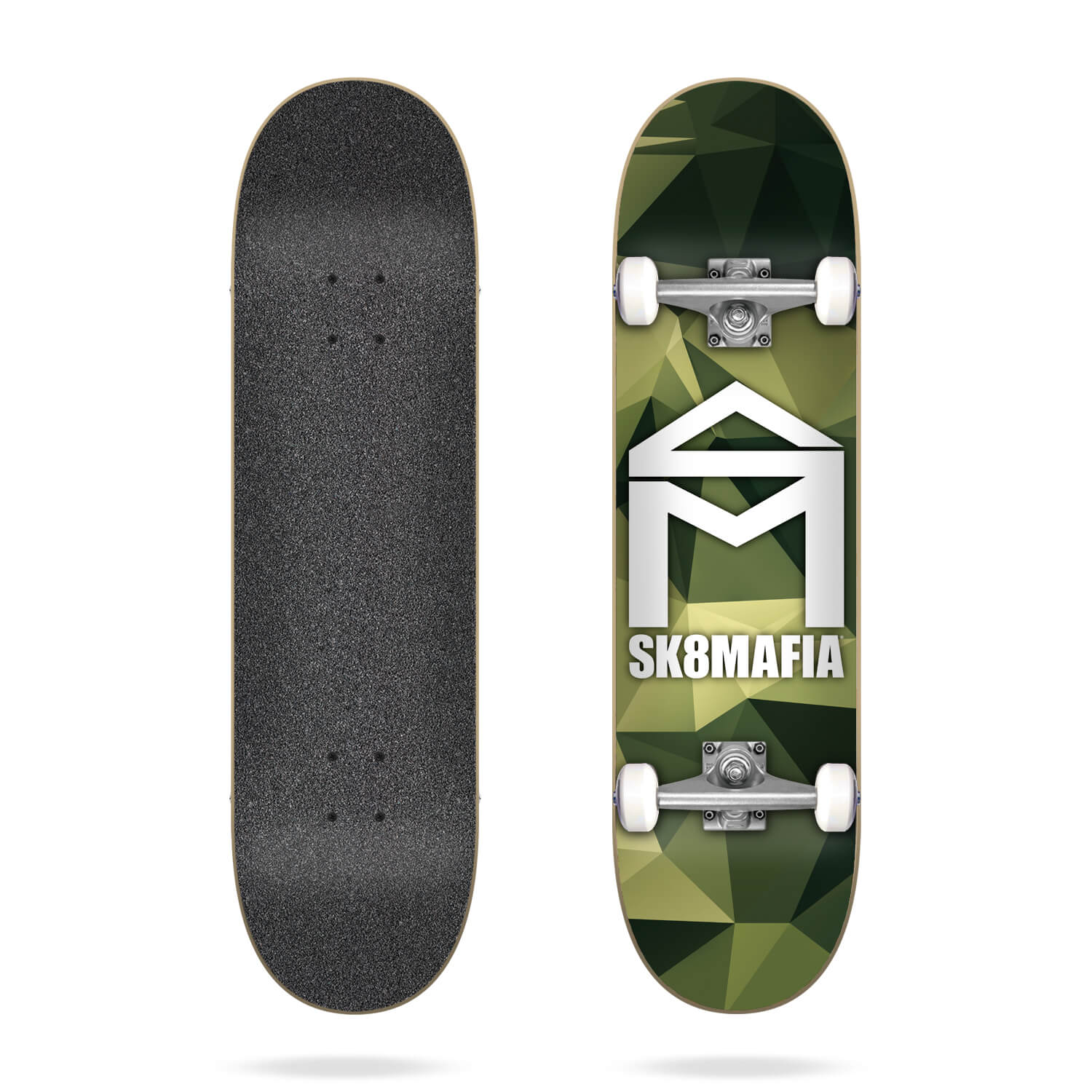 House Camo Green complete skateboard - Sk8mafia