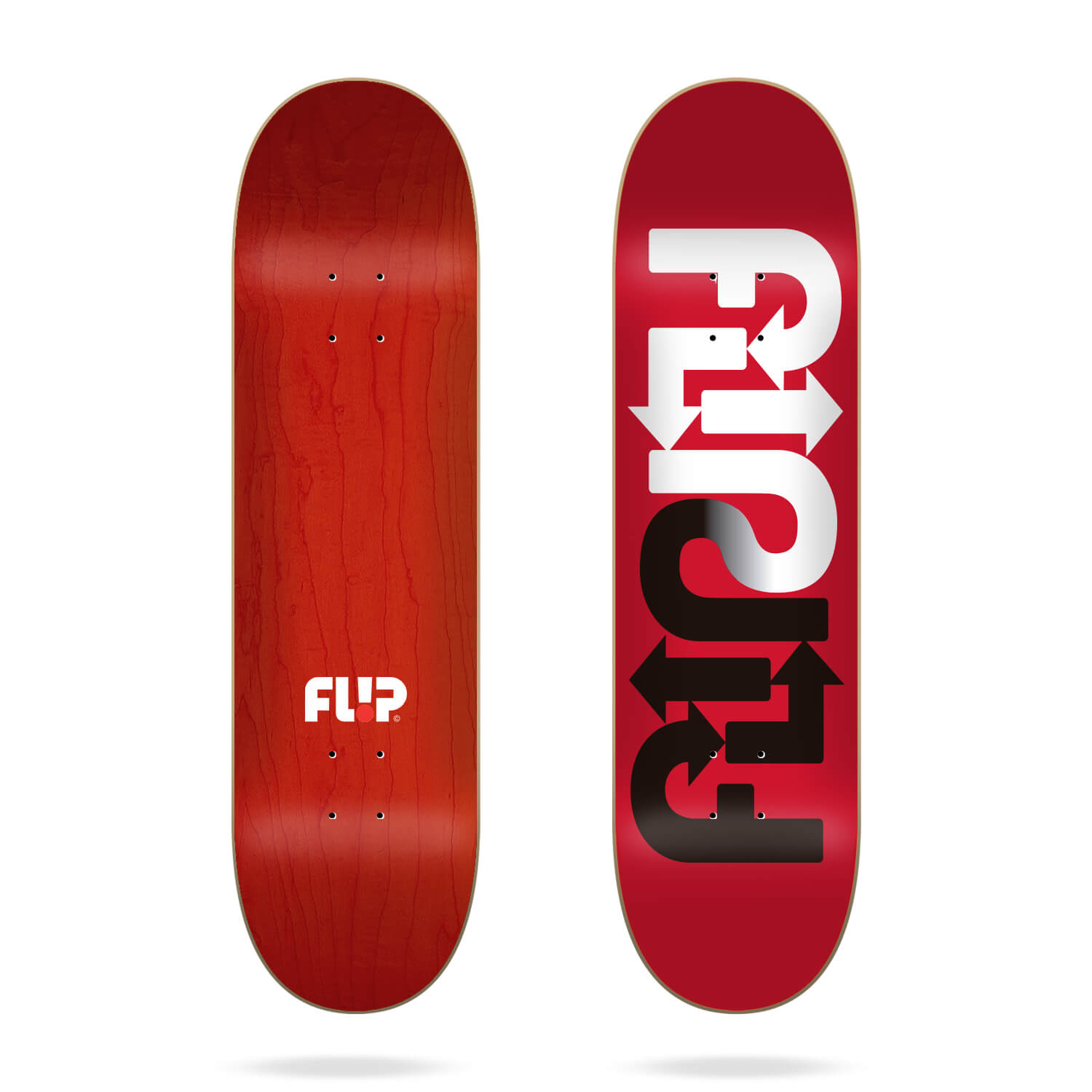 Flip Directions Red 8.375" deck