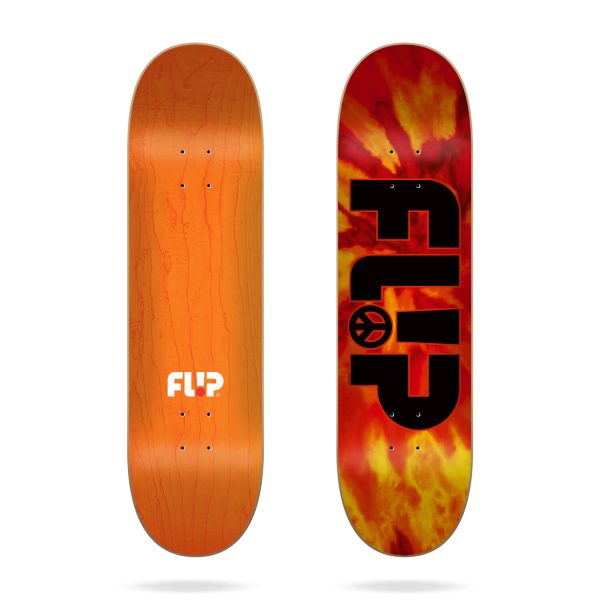 Flip Odyssey Peace Orange 8.0" deck